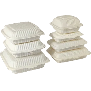 Cornstarch Clamshell Box