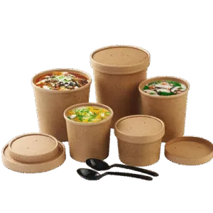 Eco friendly Kraft Paper Soup Bowls
